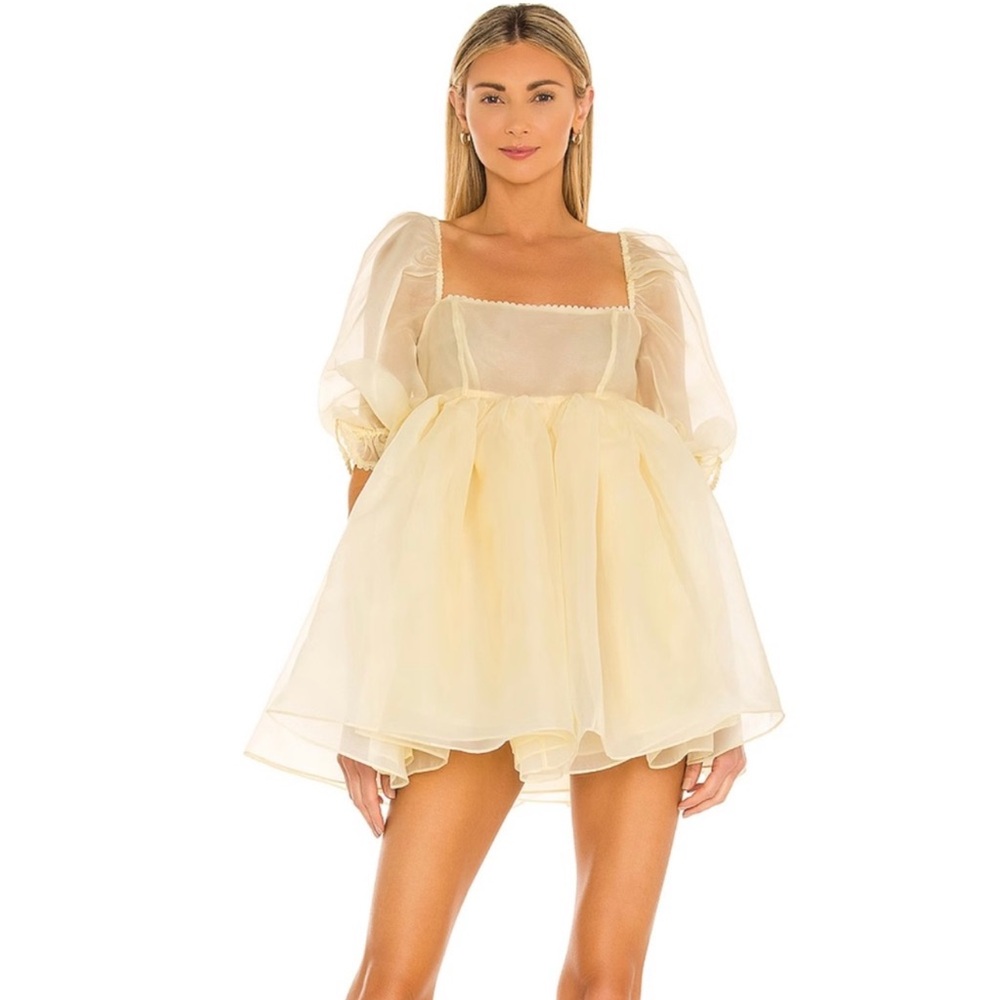 SELKIE The Baby Banana‎ Puff Yellow Barbie Ballet Mini Dress XS